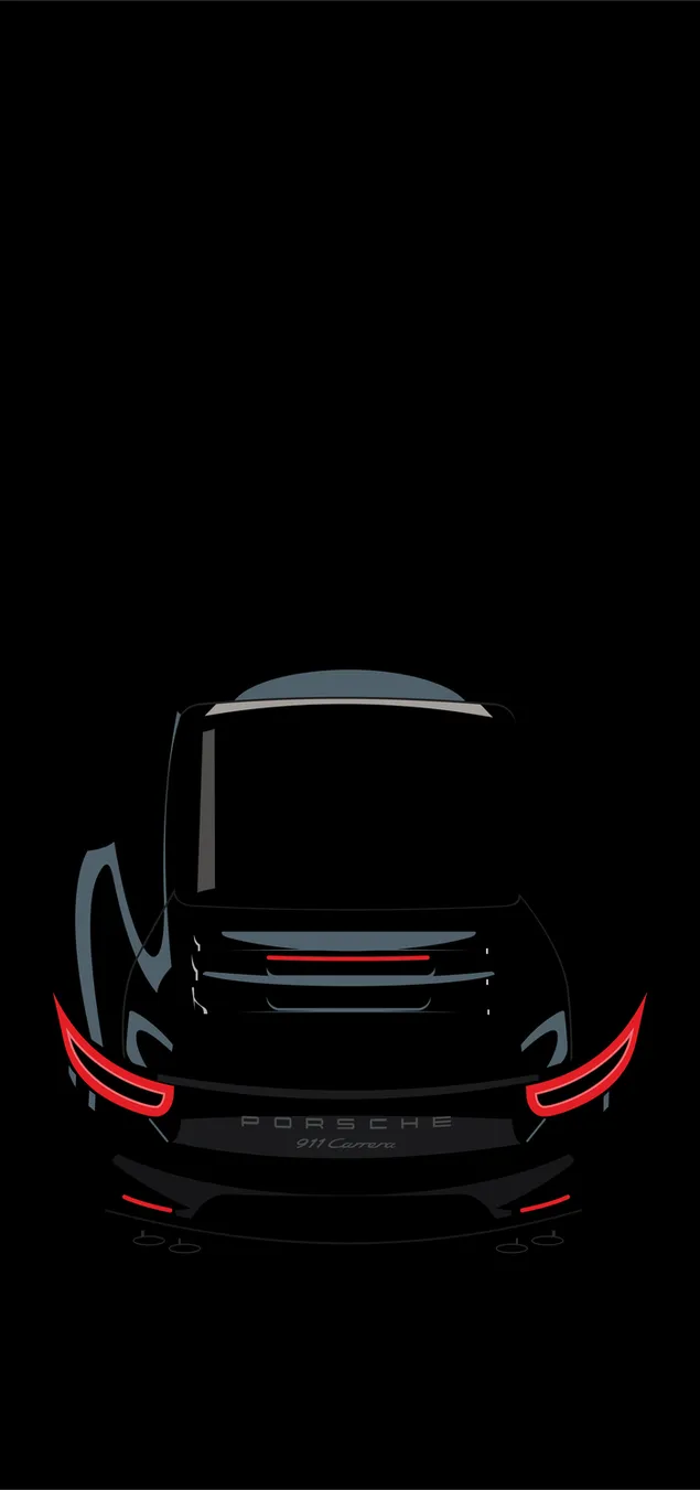 Zwarte Porsche-achtergrond download
